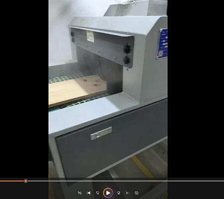 廣東客戶案例：家具木板自動噴砂機工作視頻